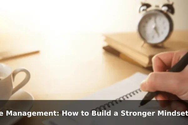 Time Management: How to Build a Stronger Mindset Every Day