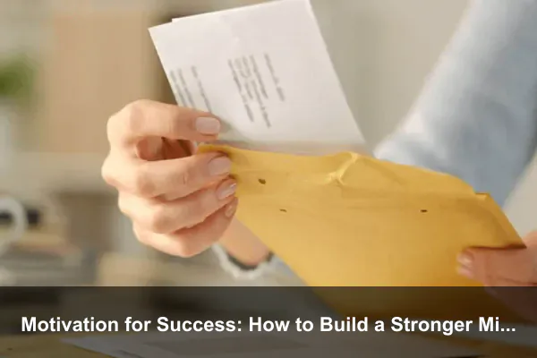 Motivation for Success: How to Build a Stronger Mindset Every Day
