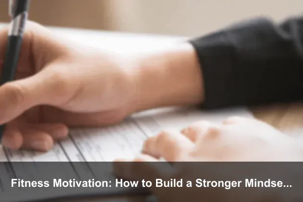 Fitness Motivation: How to Build a Stronger Mindset Every Day